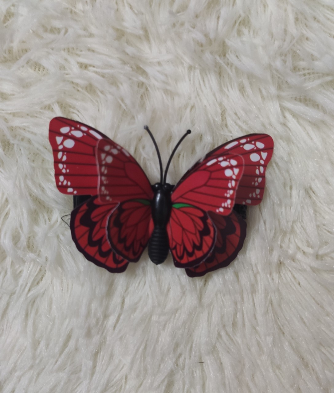 Kẹp handmade bướm nổi 2 lớp 3D