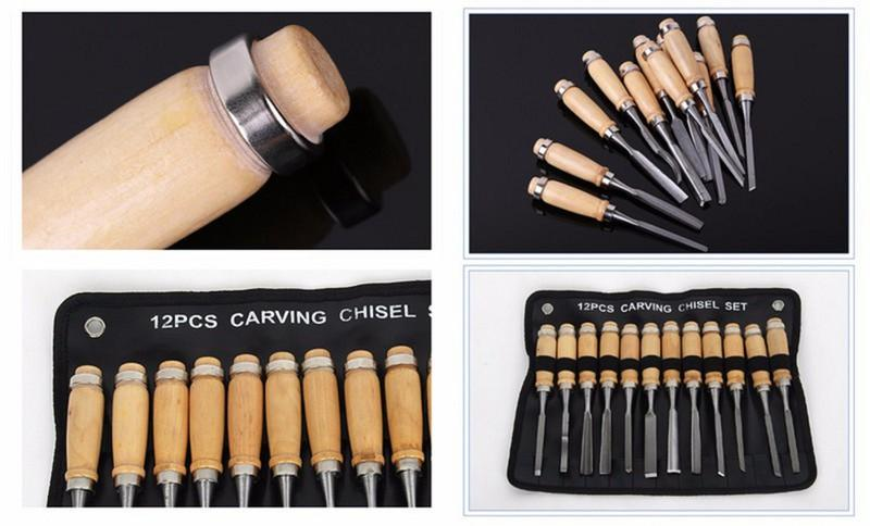 Bộ 12 mũi đục gỗ