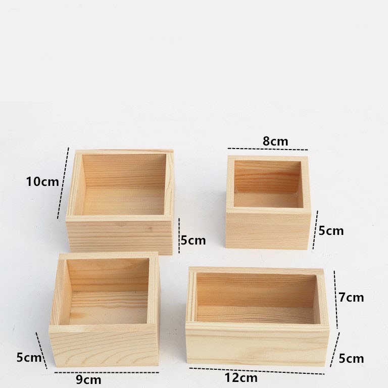 Hộp gỗ thông nhiều kích thước