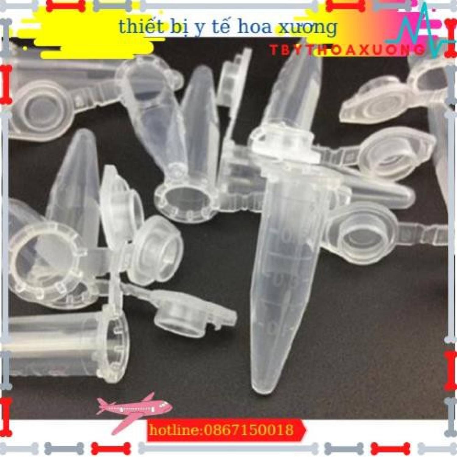 Ống ependol 0,5 ml nắp liền túi 1000 cái