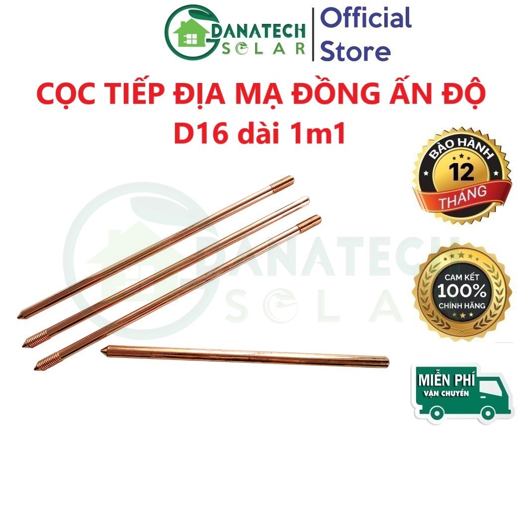 Cọc tiếp địa mạ đồng Ấn Độ
