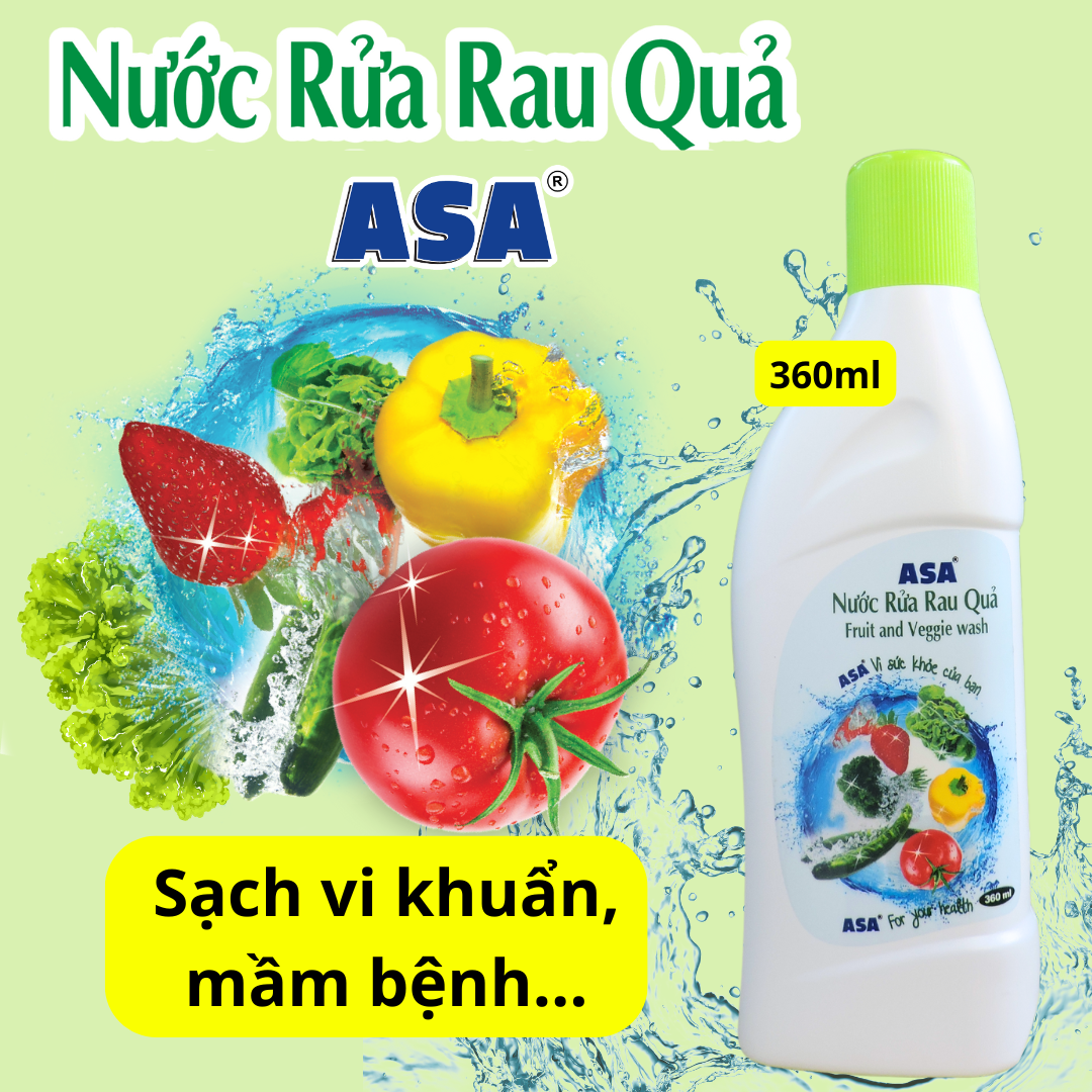 Nước rửa rau quả ASA 360ml