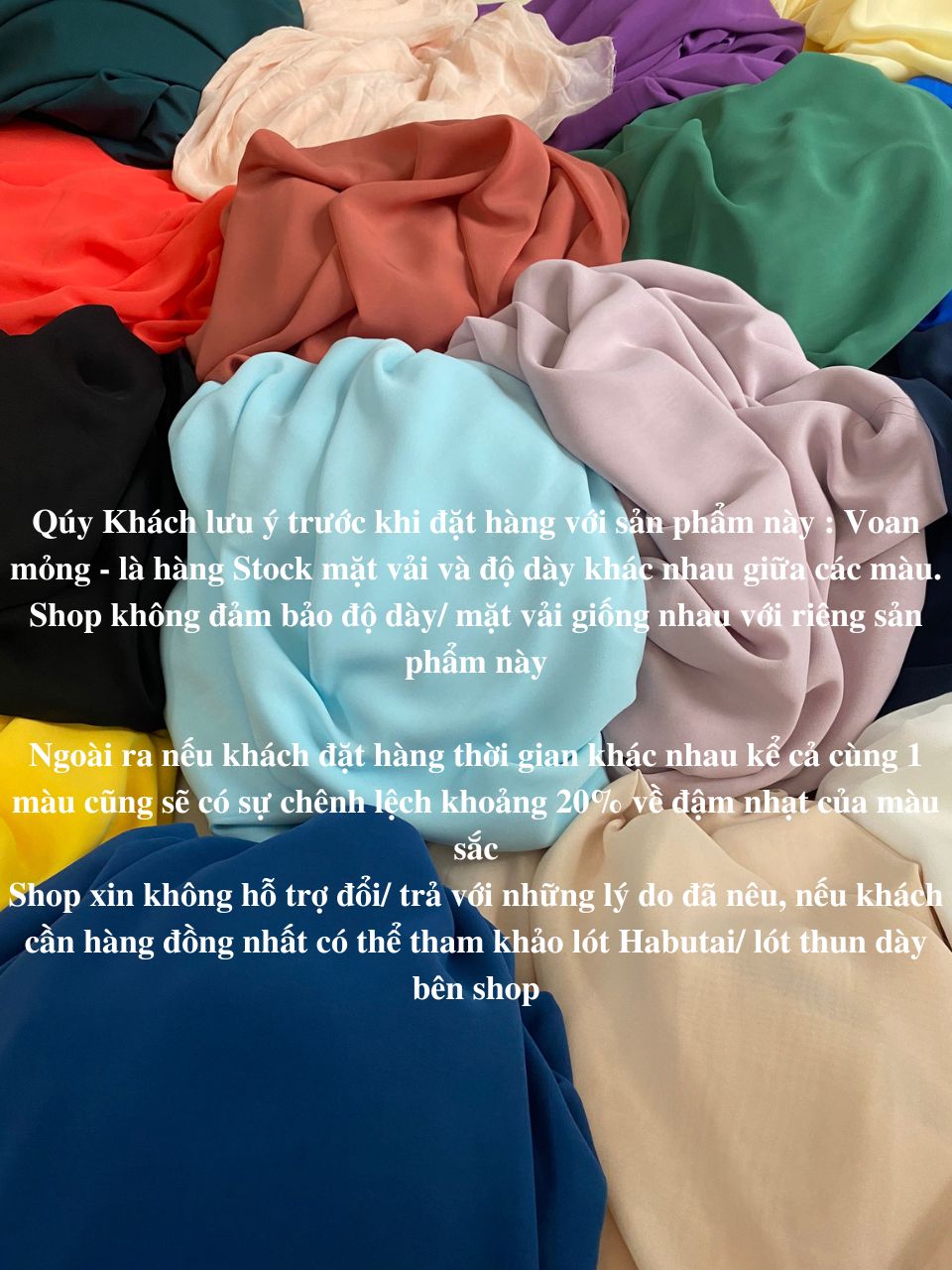 VẢI CHIFFON GIÁ RẺ LOẠI MỎNG - LÀM LÓT