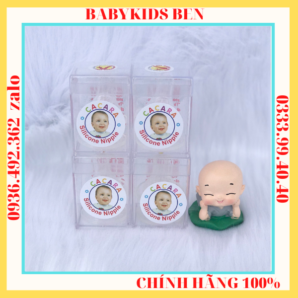 Núm Vú CACARA VUÔNG( núm ti ) chính hãng [lốc 12 cái]