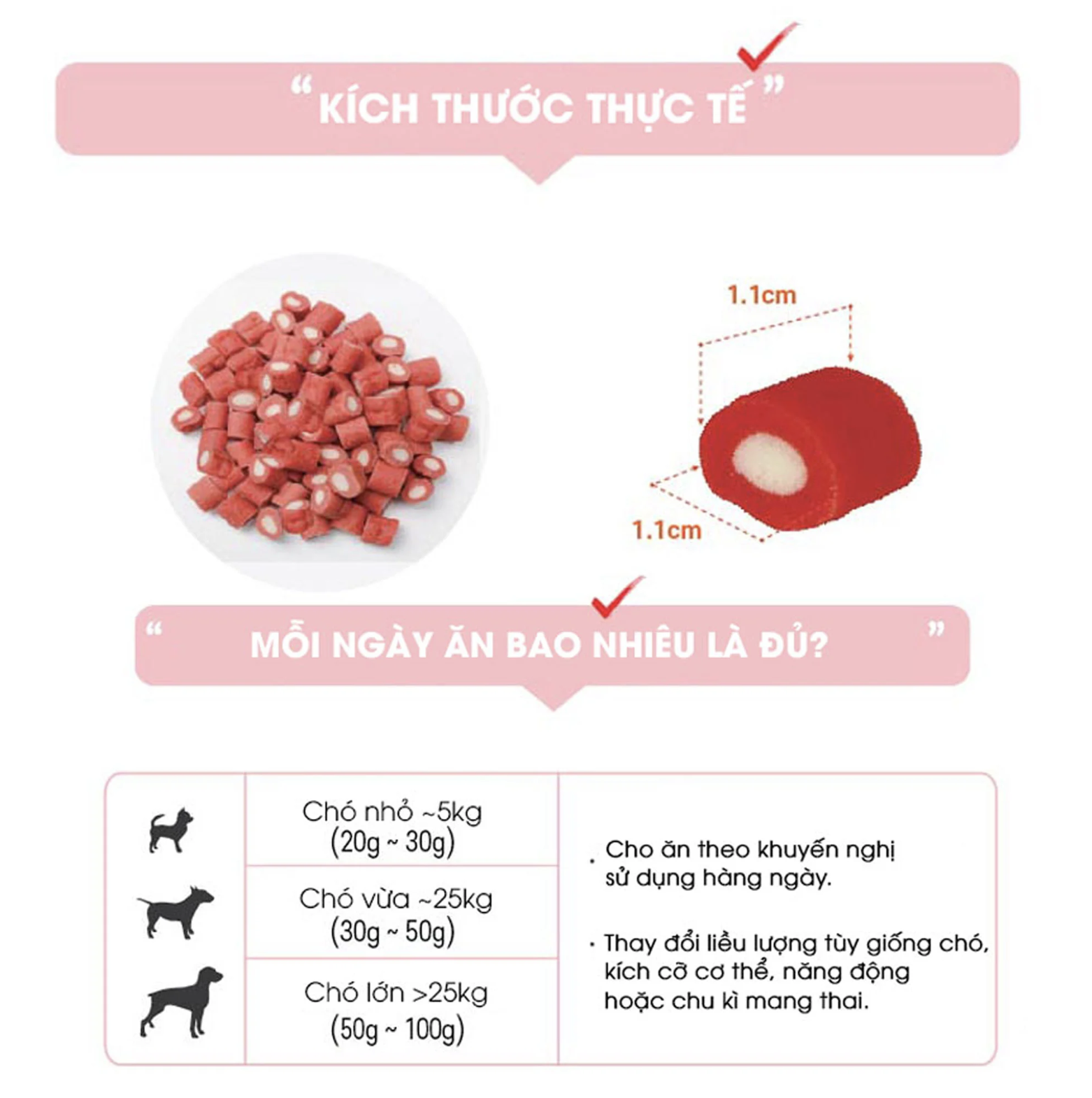 Viên thịt gà cuộn phô mai BowWow cho chó 120g