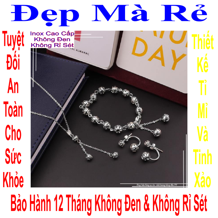Bracelets stainless steel chain style ball hollow-commitment 1 Đổi 1 if rust