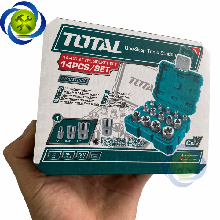 Bộ tuýp sao đầu E 14 chi tiết TOTAL THKTETS0114 (E4 - E24)
