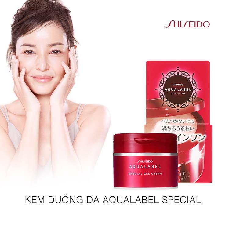 Kem Dưỡng Da Shiseido Aqualabel Đỏ