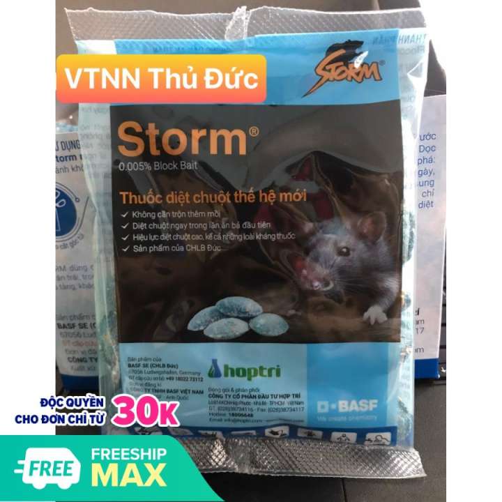 Thuốc Diệt Chuột STORM CHỐNG ĐÔNG MÁU Thiết kế dạng viên tiện dụng Hiệu quả cao Thân thiện môi trường