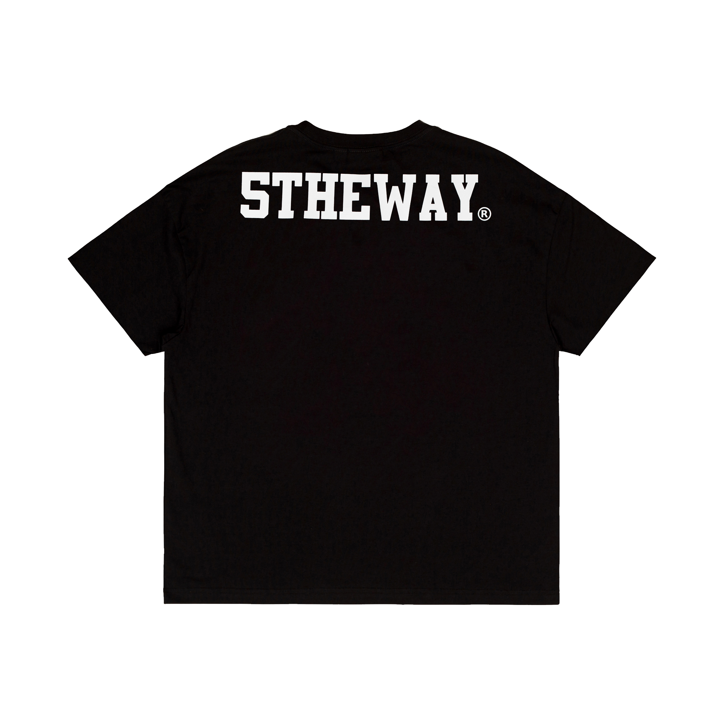 5THEWAY® /solid/ DROP SHOULDER TEE™ in BLACK aka Áo Thun Đen Tay Ngắn