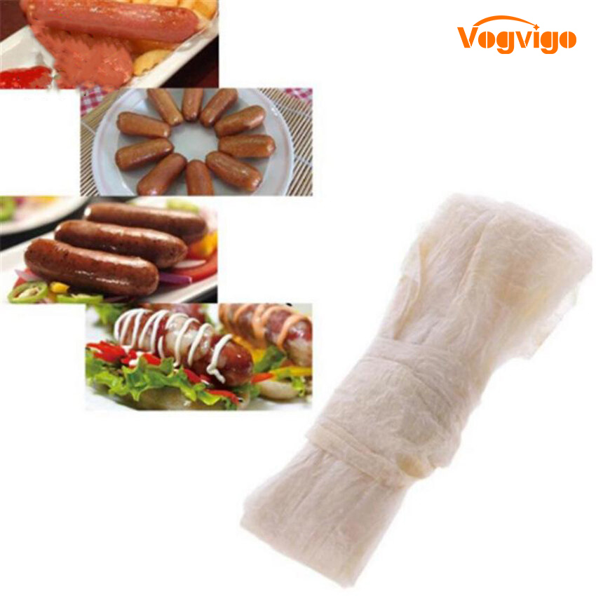 26mm 30mm 50mm Edible Sausage Packaging Tools Sausage Tube Casing for Sausage Maker Machine Hot Dog Hamburger Cooking Tools
