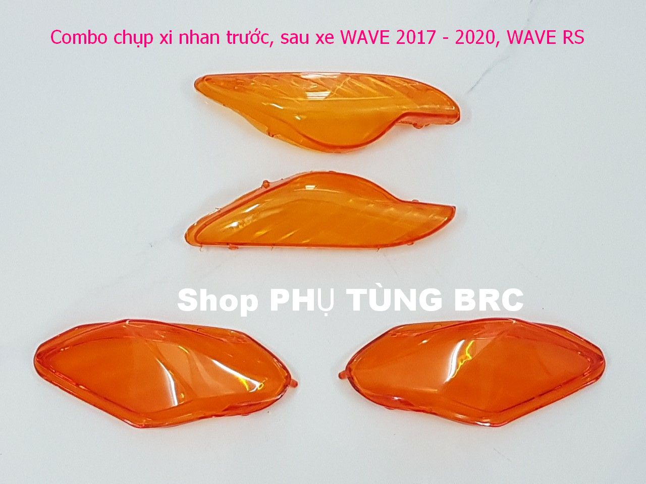 Combo chụp xi nhan trước, sau xe WAVE A 2017 - 2021  trở lên.