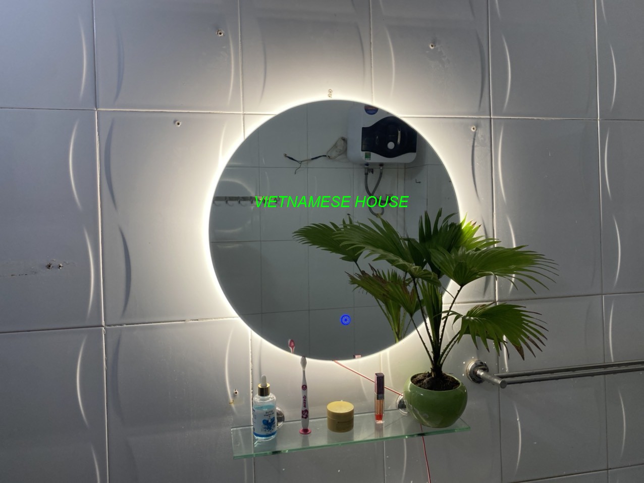 (Giá Xưởng) Gương tròn D40.D50 đèn led cảm ứng (Vietnamese House)