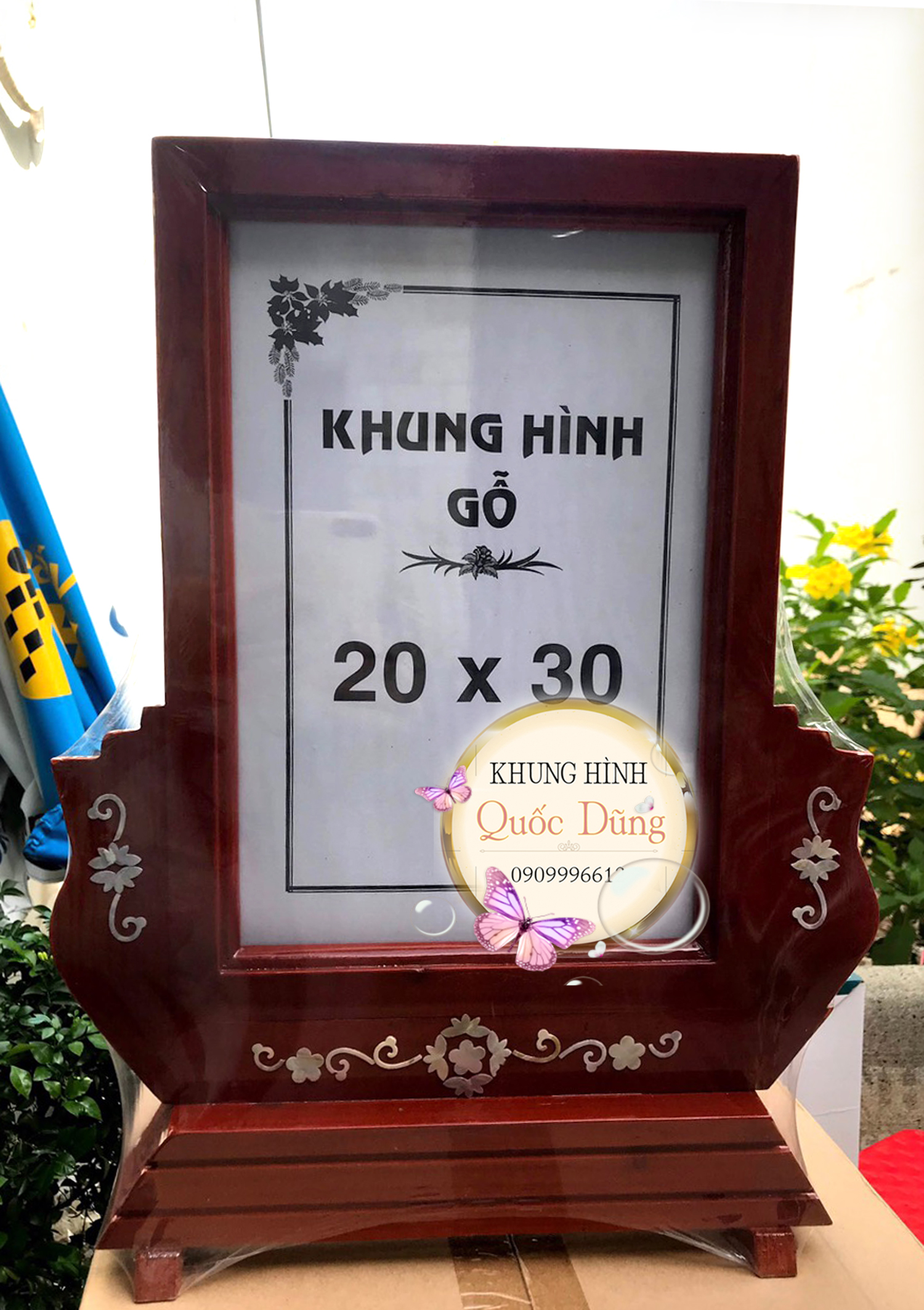 (HCM) Khung hình thờ ,khung ảnh gỗ thờ (20x25) (20x30)  trơn
