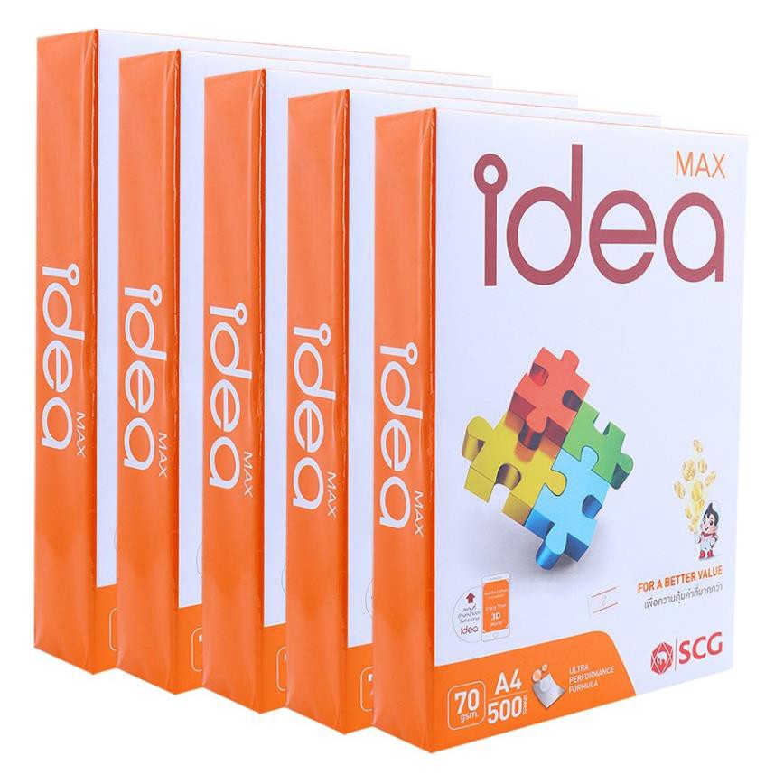 GIấy A4 idea Max 70gsm 500 tờ Thái Lan