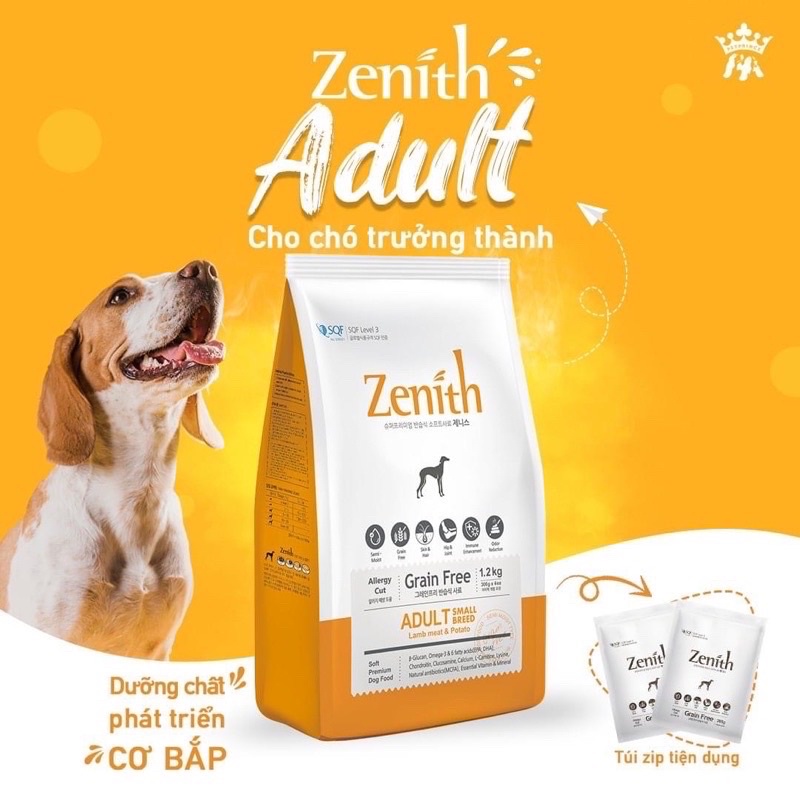 Thức ăn hạt mềm Zenith 3kg