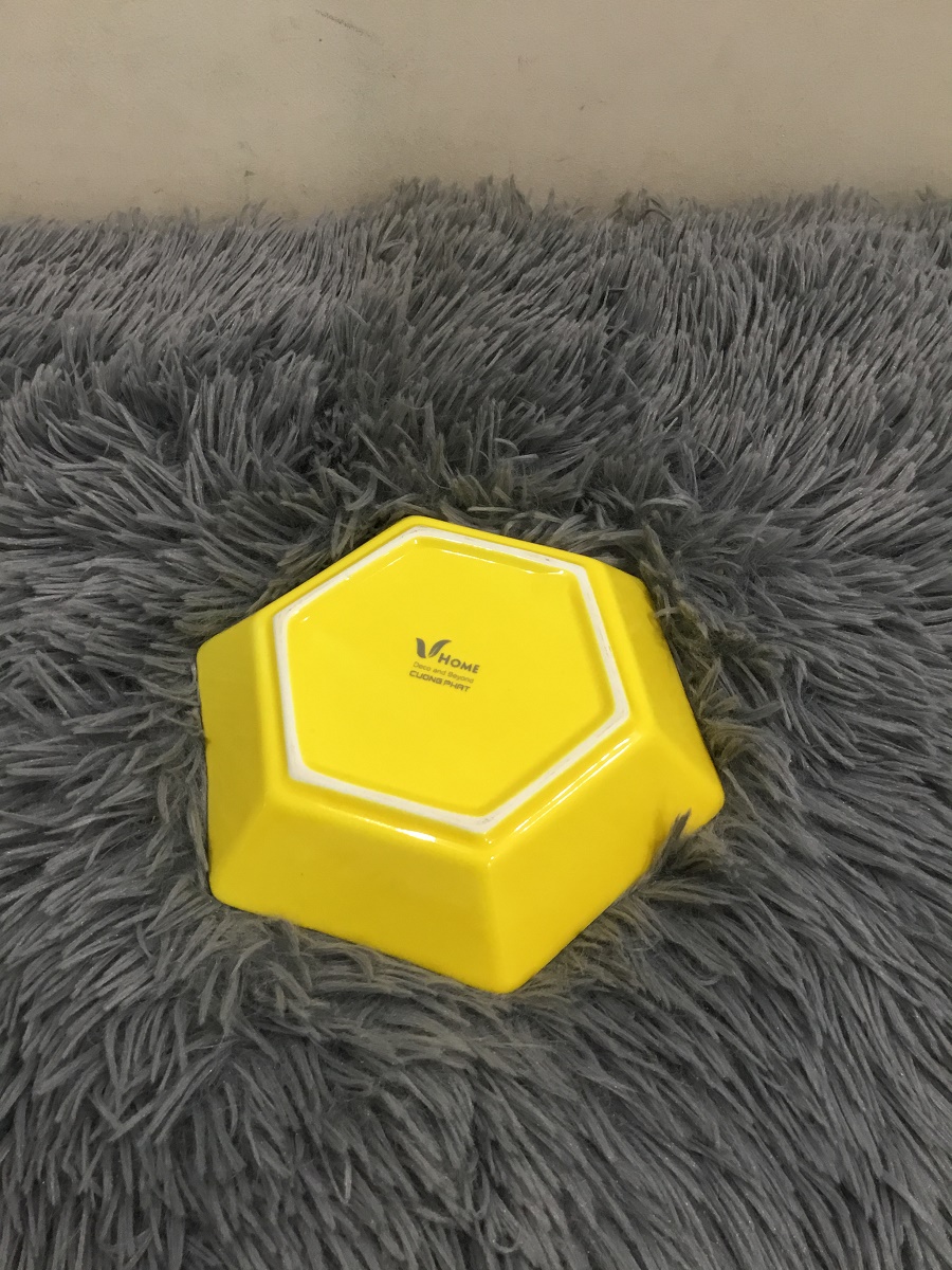 DĨA LỤC GIÁC 15 CM - GỐM SỨ CƯỜNG PHÁT