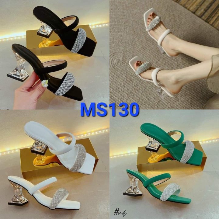 Dép Cao Gót Quai Ngang Nữ 3 Phân Siêu Đẹp - MS 121