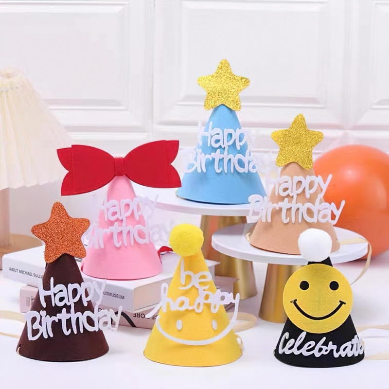 9 Phong cách mũ sinh nhật hình 3D phong cách Hàn Quốc xinh xắn, phù hợp với mọi lứa tuổi-HAUSE