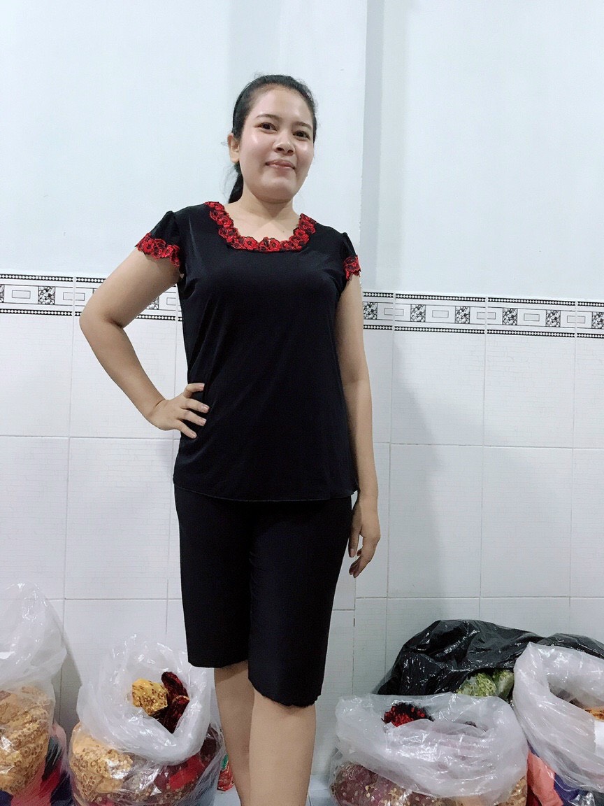 [HCM]Bộ lửng thun lạnh chất vải thun lạnh mặc hè
