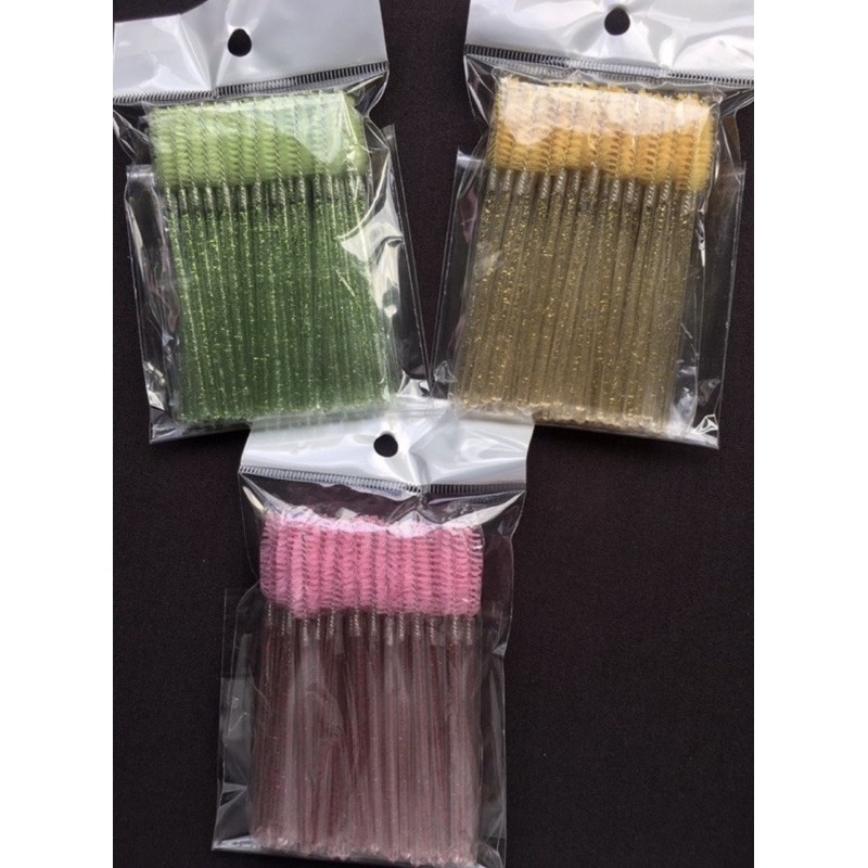[HCM]Chổi chải mi kim tuyến ( set 50 cây )