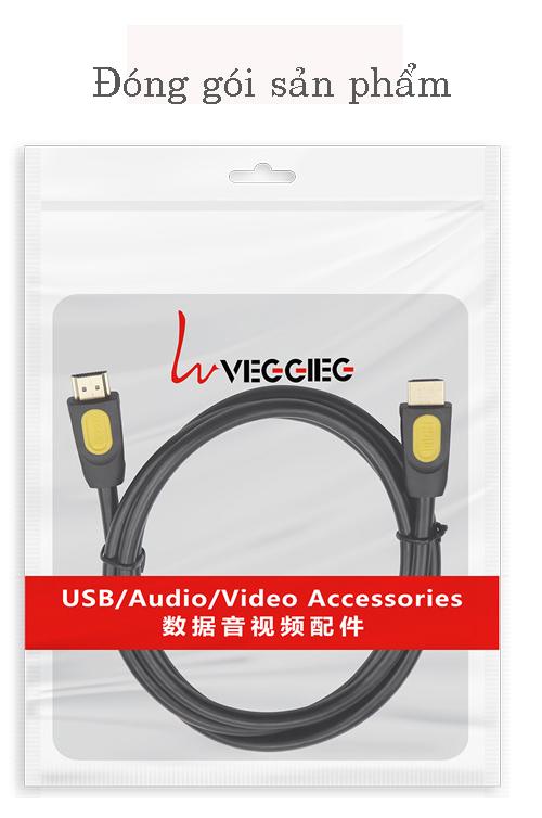 Cáp HDMI hỗ trợ  4K  VEGGIEG  chất lượng cao dài 2m