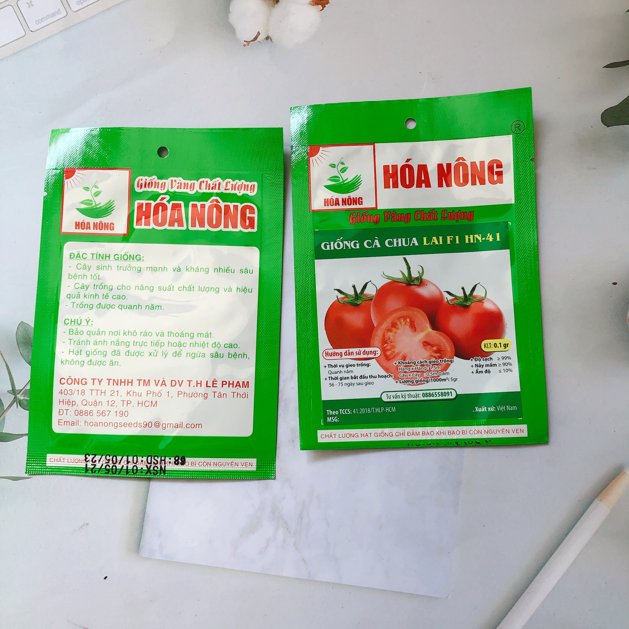 Hạt giống cà chua lai f1- hn41 hn gói 0.1gr