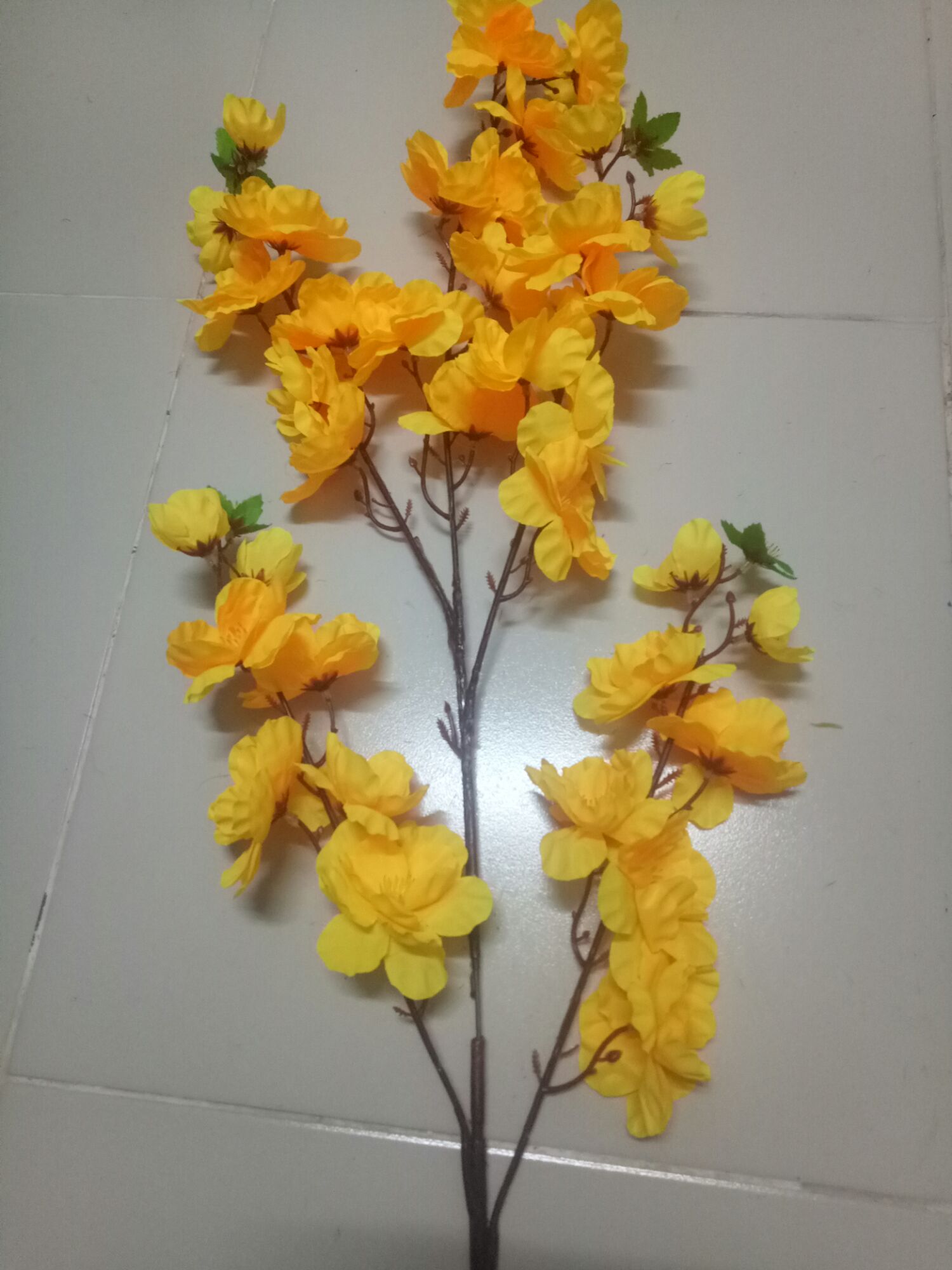 1 cành hoa mai cánh lớn - 1 mét