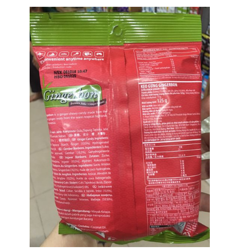 Kẹo gừng dẻo Gingerbon 125g