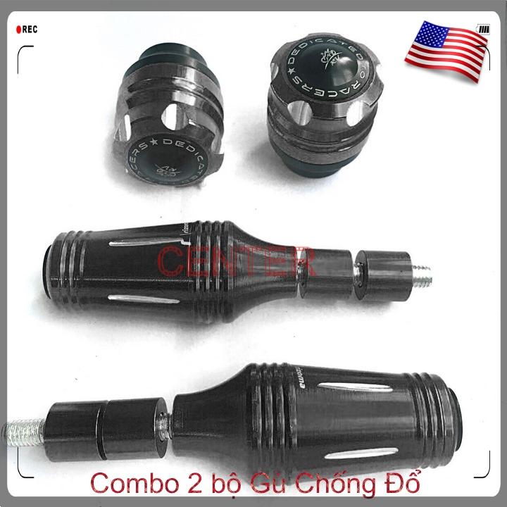 [ màu Đen ] Combo 2 bộ gù chống đổ trước có chụp và gù sau mập MẬP K19