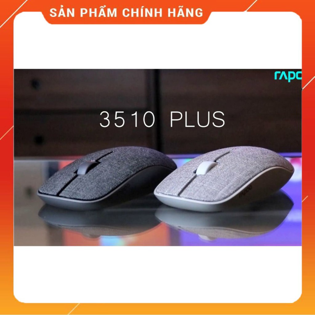 Chuột Quang Không Dây Rapoo 3510 Plus (Bọc vải) - Hàng phân phối