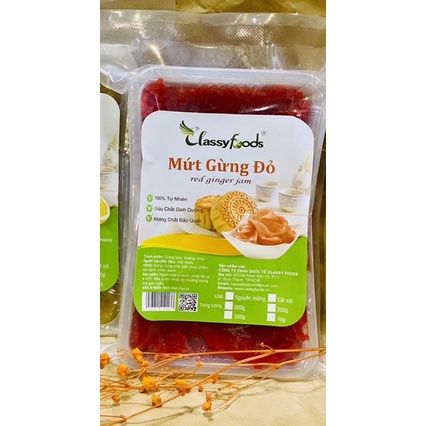 Mứt gừng đỏ