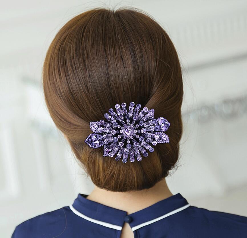kẹp đuôi tóc da đá pha le hoa - ct152