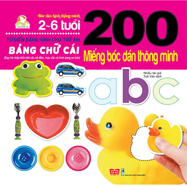 Fahasa - 200 miếng bóc dán thông minh - bảng chữ cái