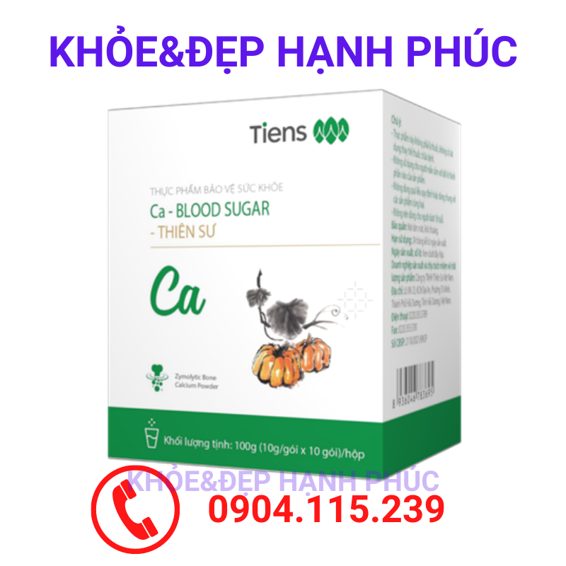 Canxi đường huyết Tiens - Blood Sugar - Thiên Sư – 10 gói/hộp