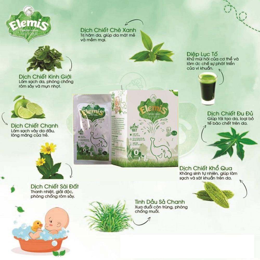 Nước Tắm Gội Thảo Dược Baby Elemis 200ml