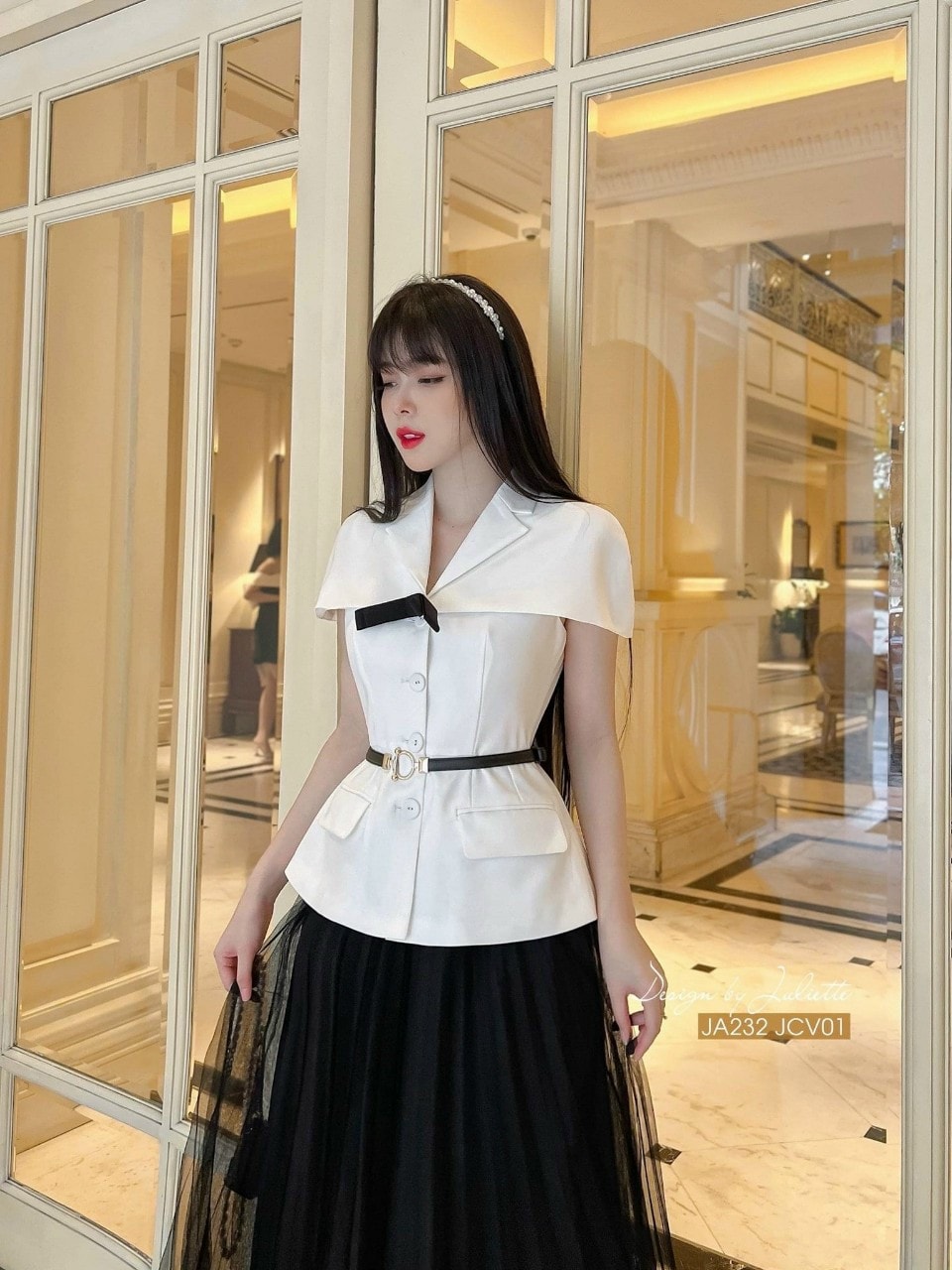 Set vest + chân váy dàI