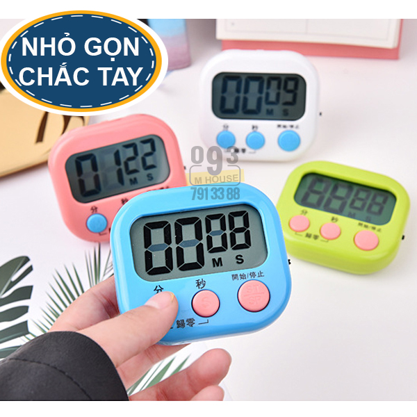 Đồng Hồ Hẹn Giờ Đa Năng Đếm Ngược Tiện Lợi 7x8 cm