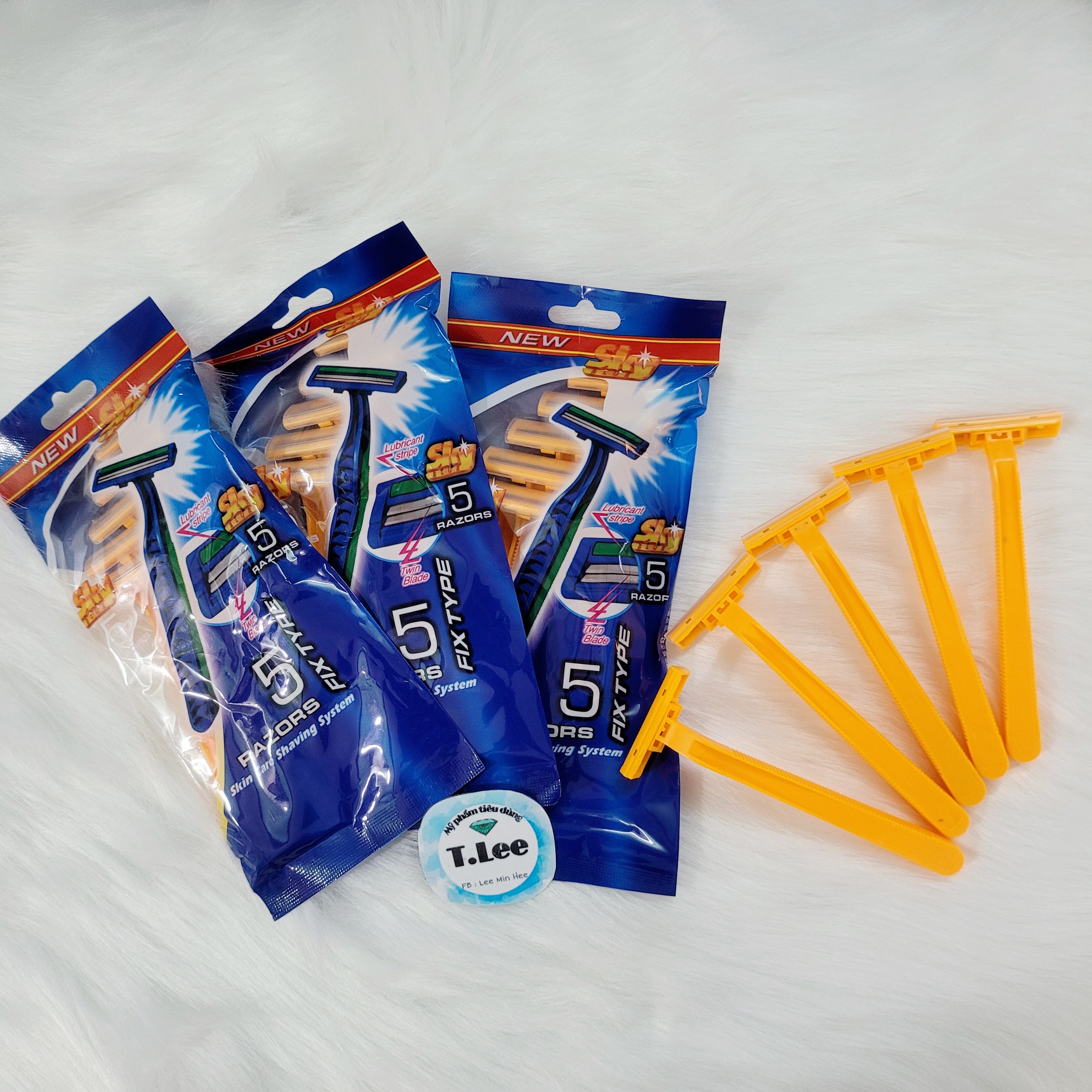 Dao cạo Gillette Super Thin cán vàng túi