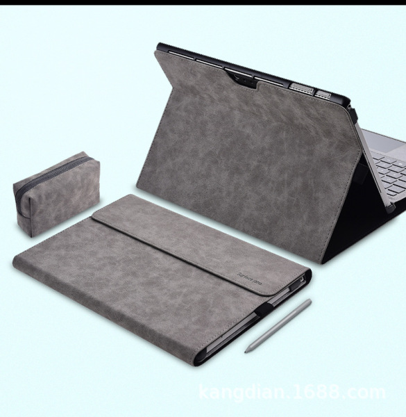 [Tặng Túi Đựng Sạc] Bao Da Vip dành cho Surface Pro X, Pro 4,Pro 5,Pro 6, Pro 7 chống va đập, chống xước màu Xám