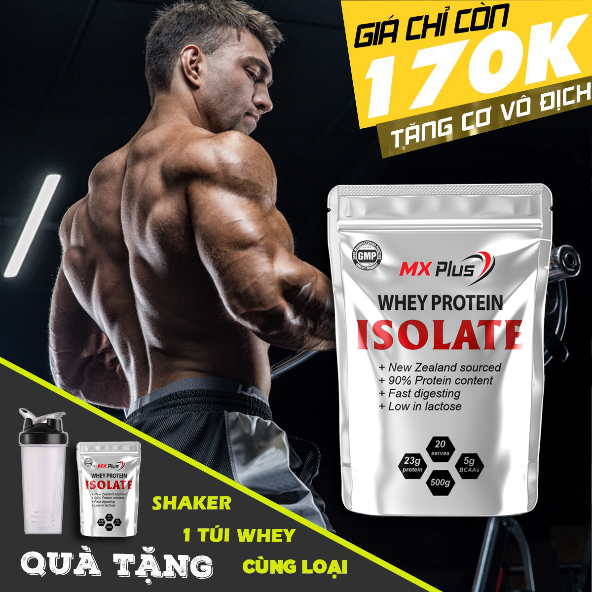 [HCM]WHEY PROTEIN ISOLATE MX PLUS - Sữa Tăng Cơ Giảm Mỡ
