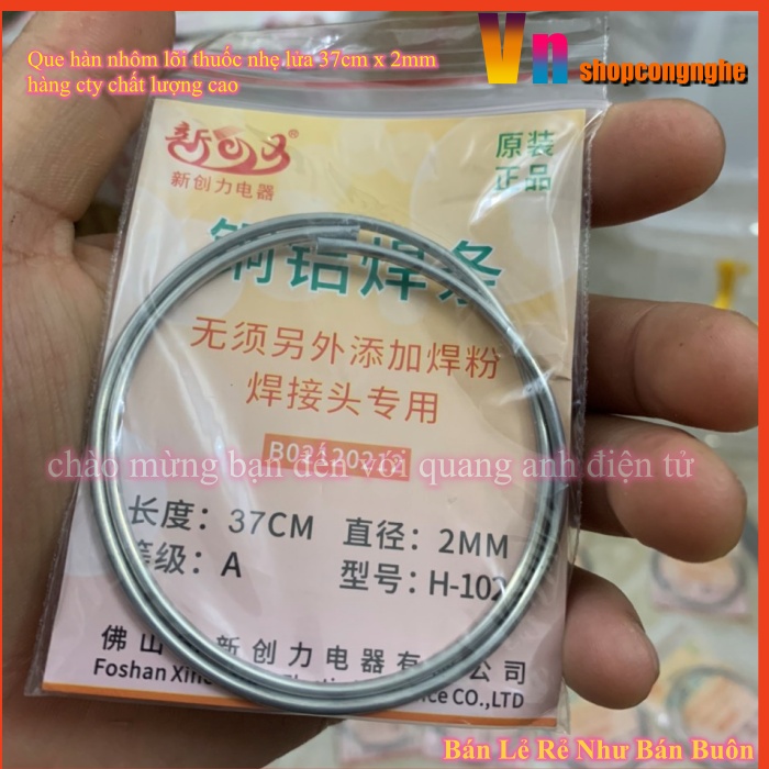 Que hàn nhôm nhẹ lửa 37cm x 2mm