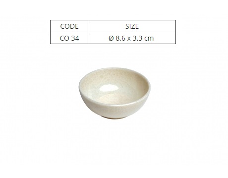 5 Chén Chấm Nhựa Melamine Vân Đá Kem Nhiều Size