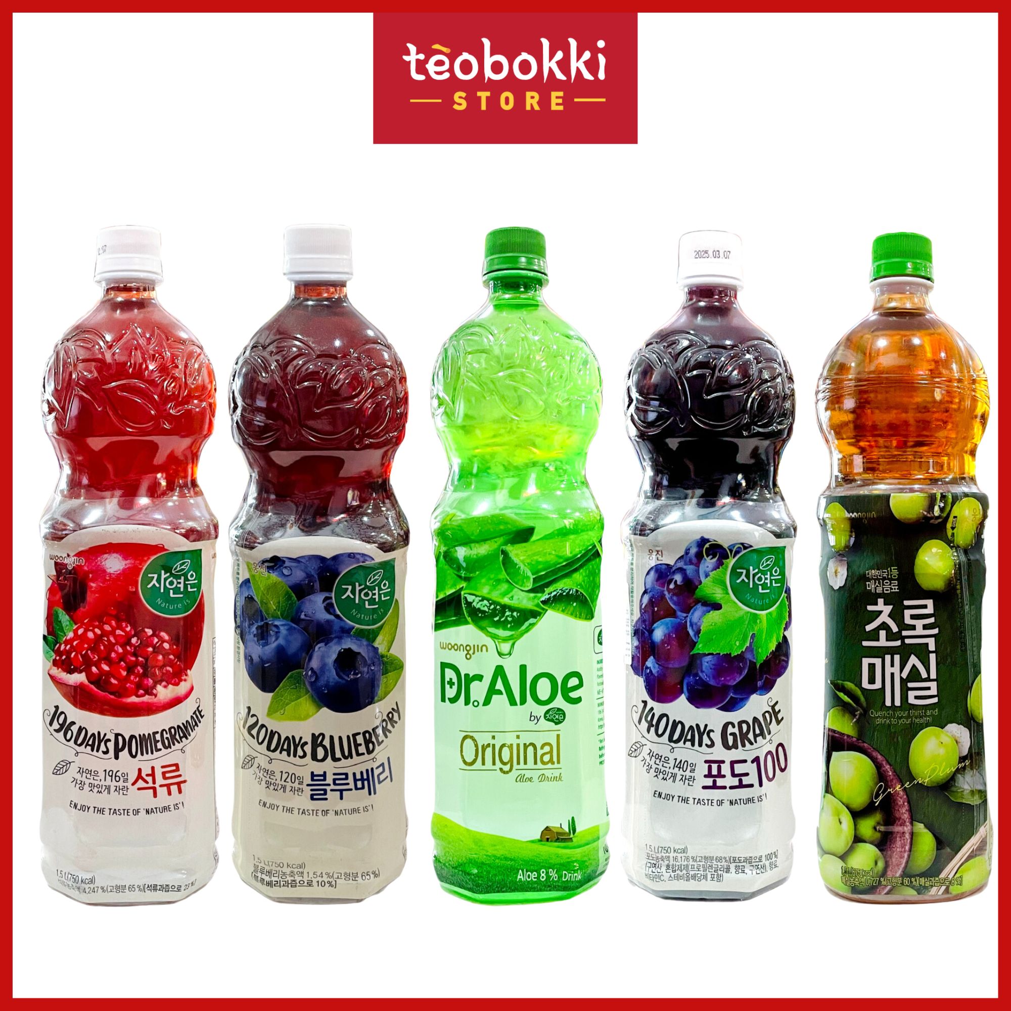 Nước trái cây Woongjin 1.5l