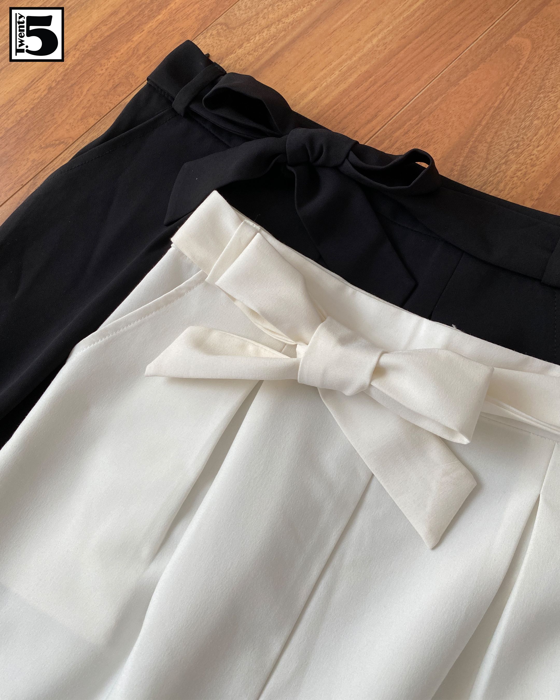 Quần baggy nữ thiết kế thắt nơ TWENTYFIVE M615