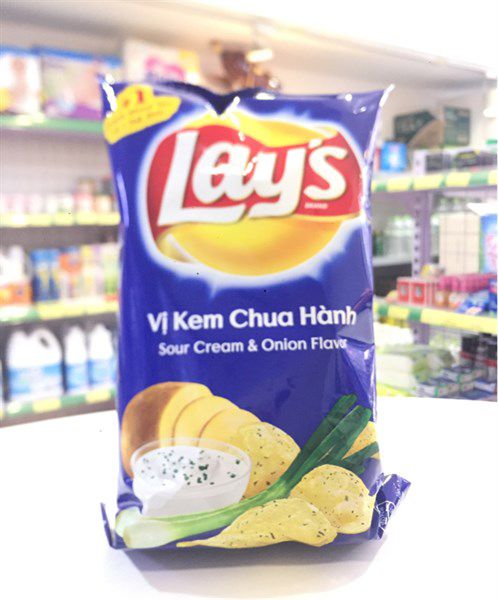 Snack lays vị kem chua hành 95g