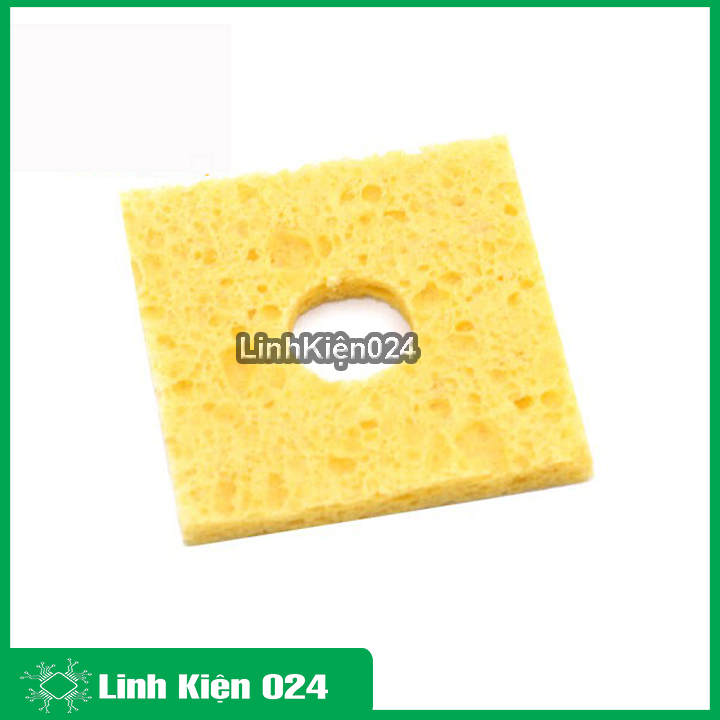 Bọt biển chùi mỏ hàn 6x6cm siêu dầy, độ dầy 3mm