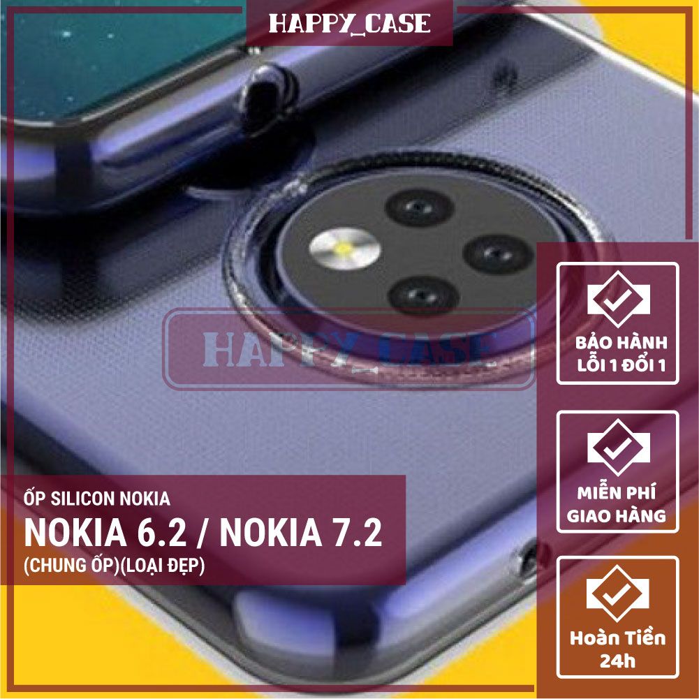 Ốp Lưng Điện Thoại Nokia 7.2 / Nokia 6.2 (Chung Ốp Lưng)(Loại Đẹp) Thin Transparent Silicon