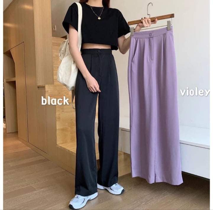 quần tây nữ ống suông dài 100cm