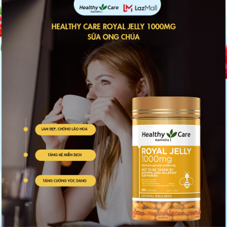 Healthy Care Royal Jelly 1000 365 Capsules Sữa Ong Chua Healthy Care Uc 365 Vien đẹp Da Lam Chậm Lao Hoa Vitamin Tổng Hợp Vimece Com